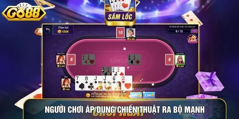 Người chơi áp dụng chiến thuật ra bộ mạnh và quan sát đối thủ trong Sâm Lốc Go88 Người chơi áp dụng chiến thuật ra bộ mạnh và quan sát đối thủ trong Sâm Lốc Go88